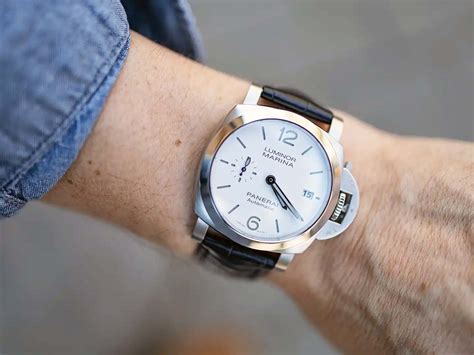 panerai luminor quaranta on wrist